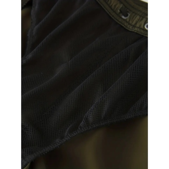 BNWT Men's Isabelle LaRue Army Green Bitcoin Swim Shorts - Picture 7 of 7